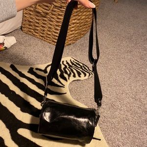 Trendy patent leather purse